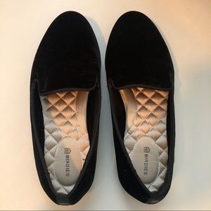 Birdies Velvet Loafers Black